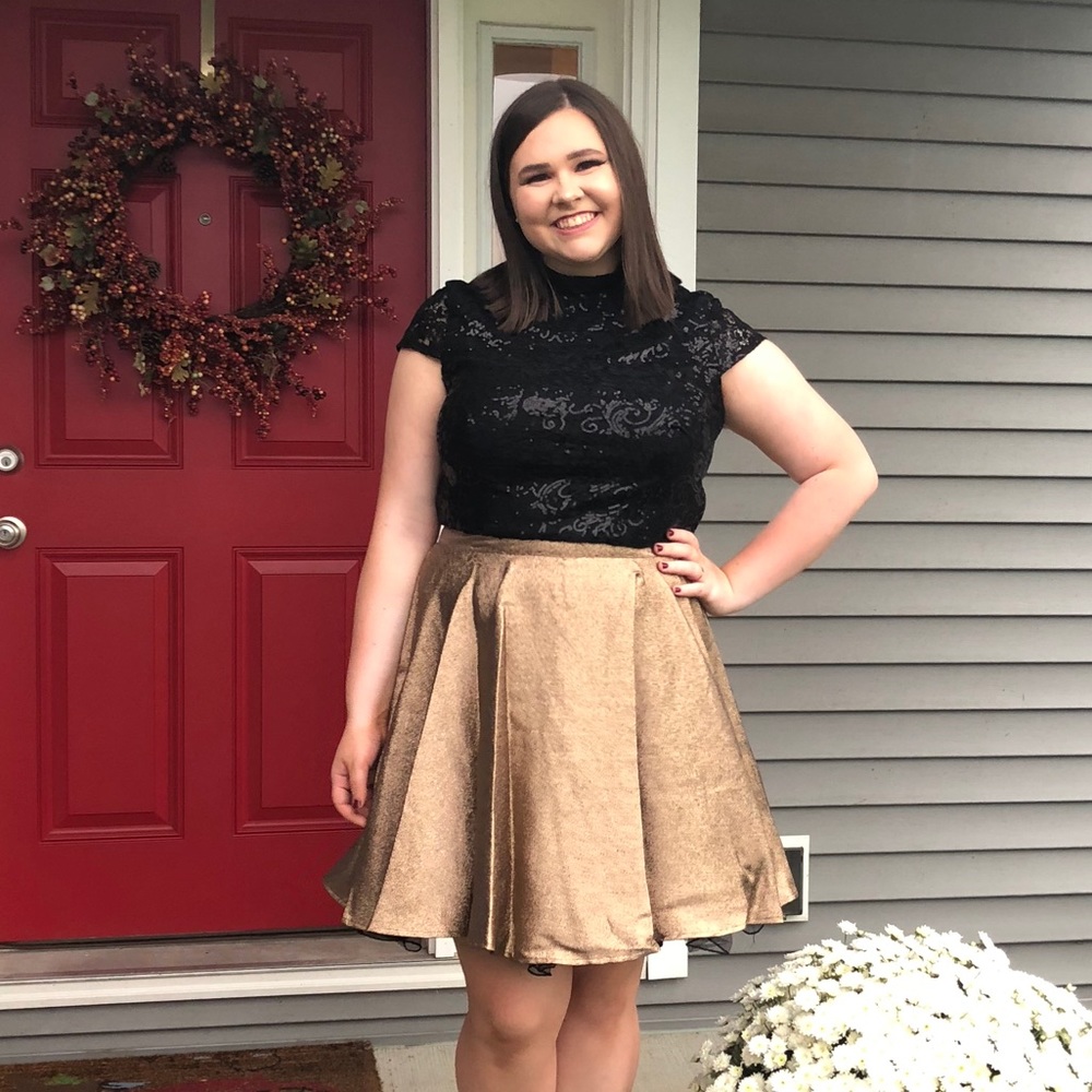 City Triangles Two Piece Homecoming/Prom Dress